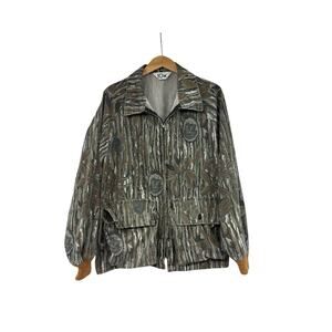 Vintage 10x Realtree Jacket Men's Large Camo Turkey 90s Hunting Zip Outdoor L?